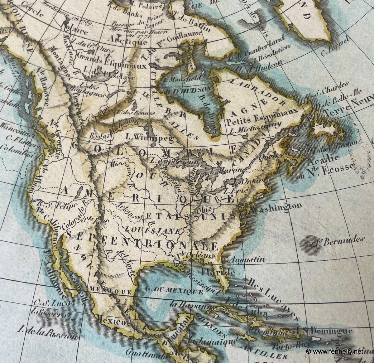 067 Mappe Monde (World Map) - Robert de Vaugondy - 1821 - Image 6