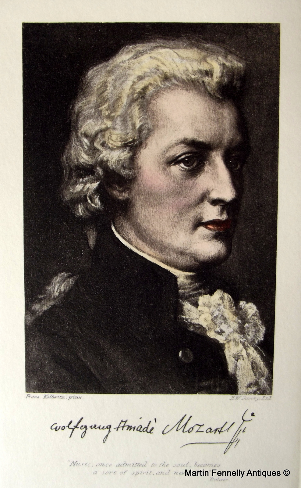 095 Set of 3 Famous Composers , Beethoven, Mozart and Wagner - Image 3