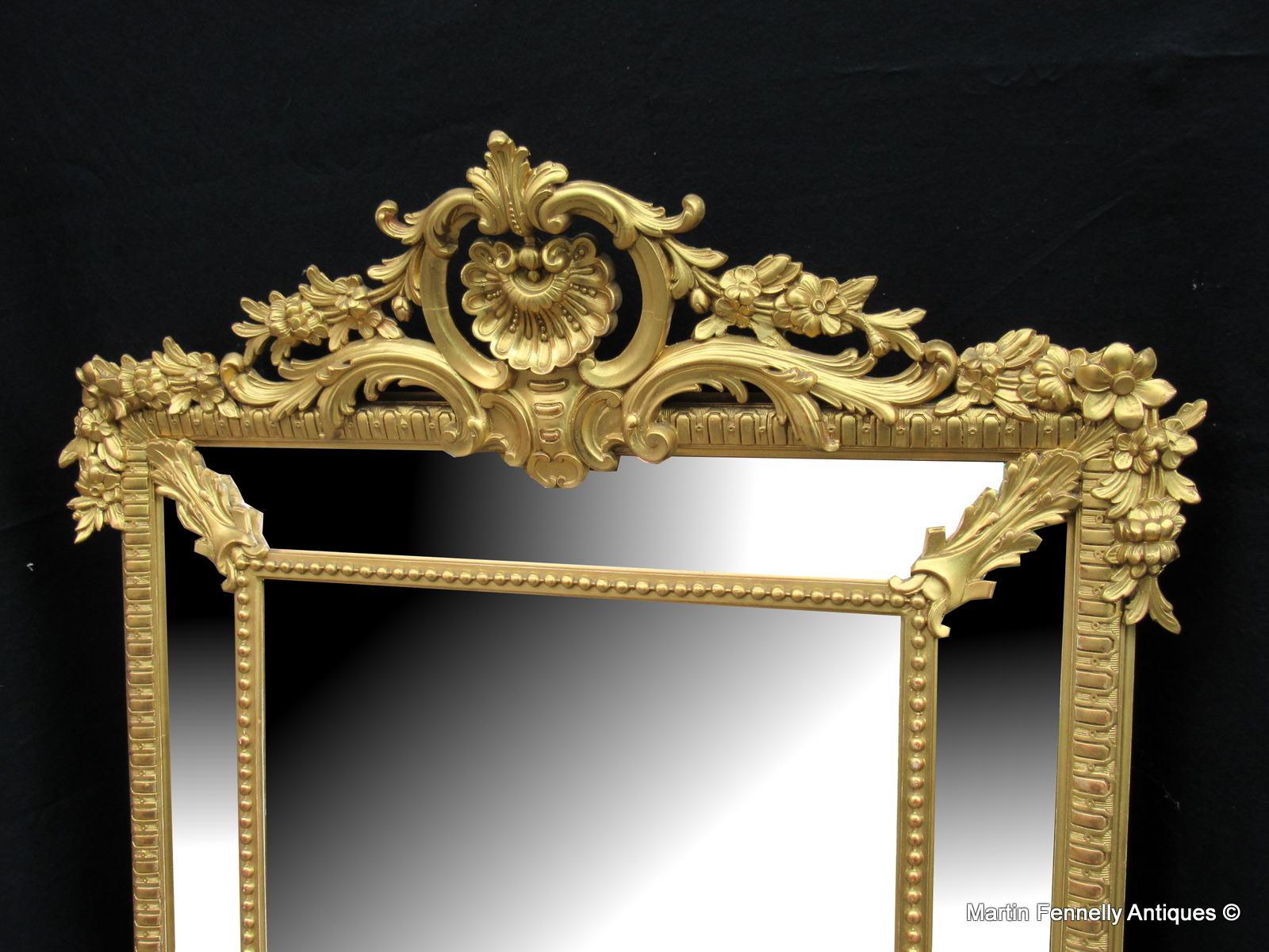 096 Sold Late 19th Century French Gilt wood Cushion Mirror - Superb - Image 2