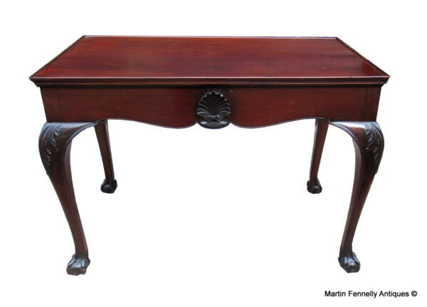 915 Sold Rare Irish Mahogany Silver Table - Circa 1900 - Miller and Beatty Dublin